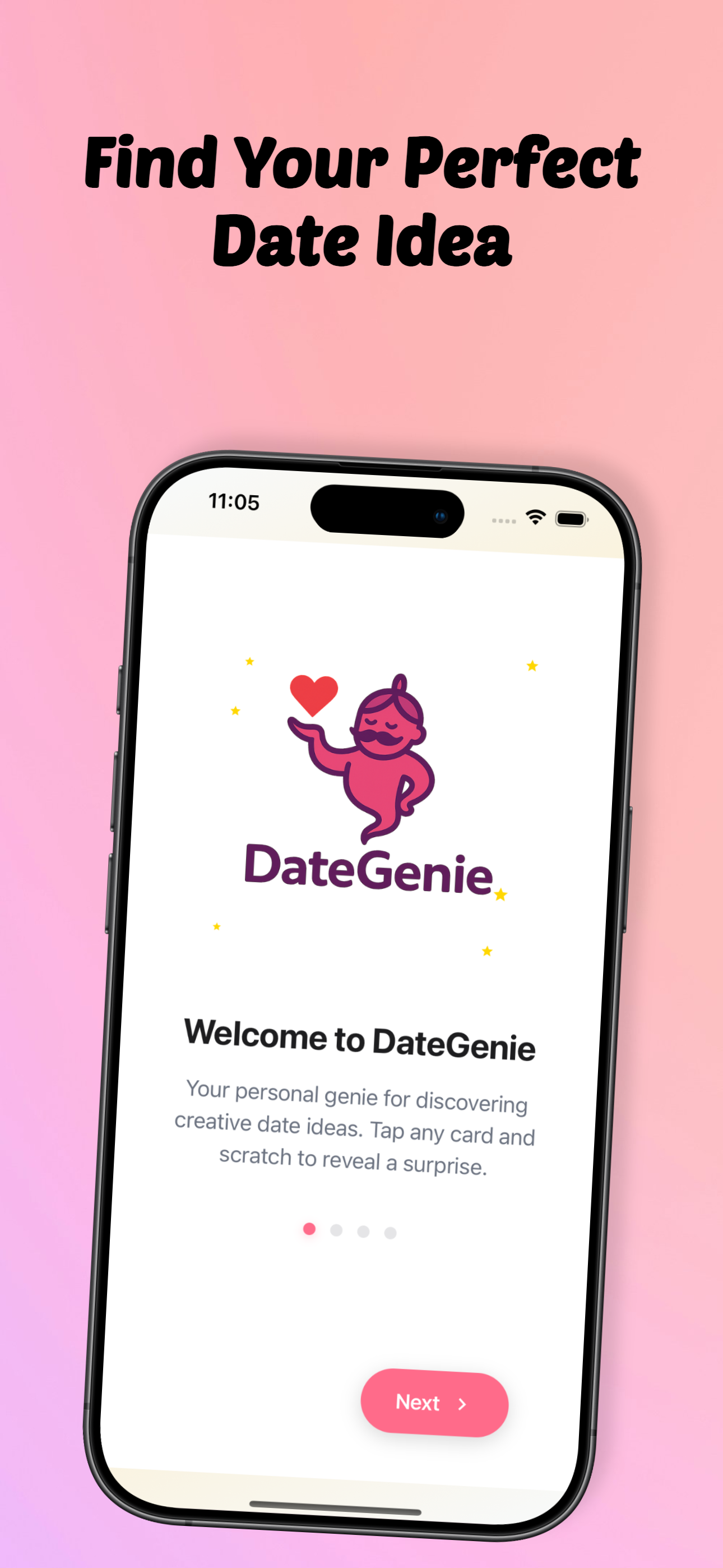DateGenie App Screenshot