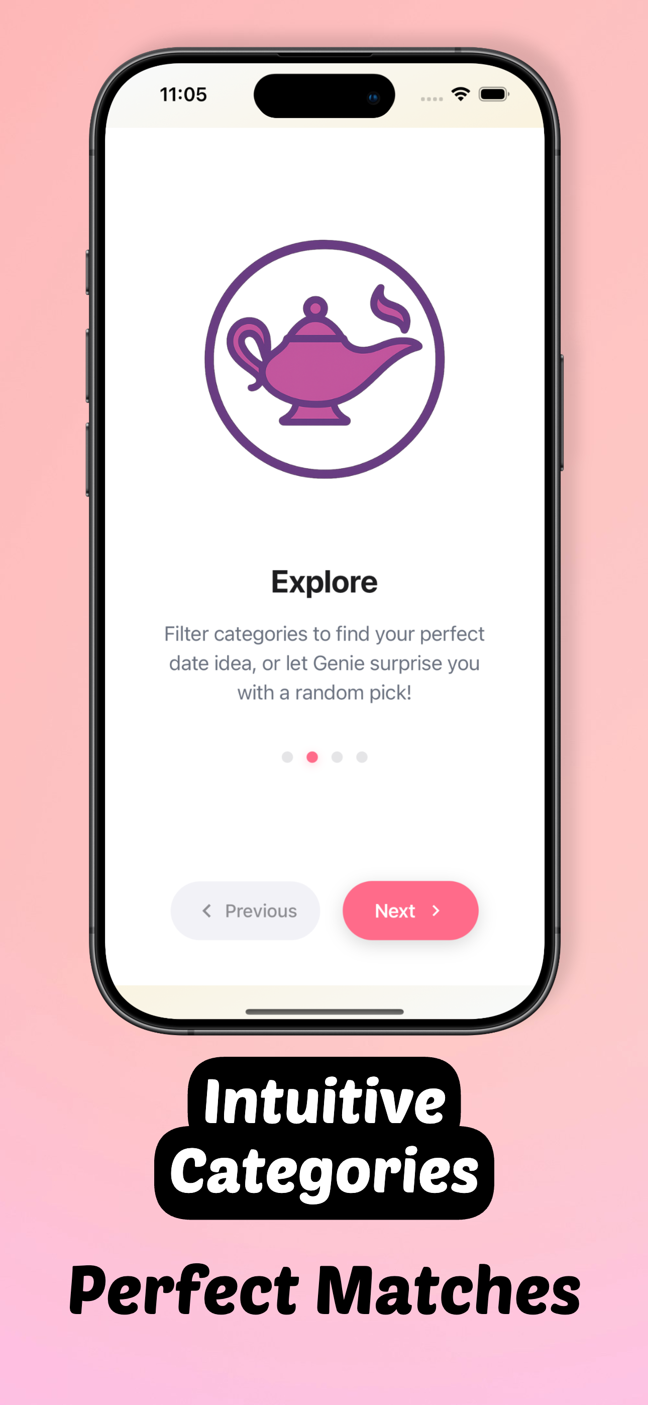 DateGenie App Screenshot 2 - Scratch to Reveal