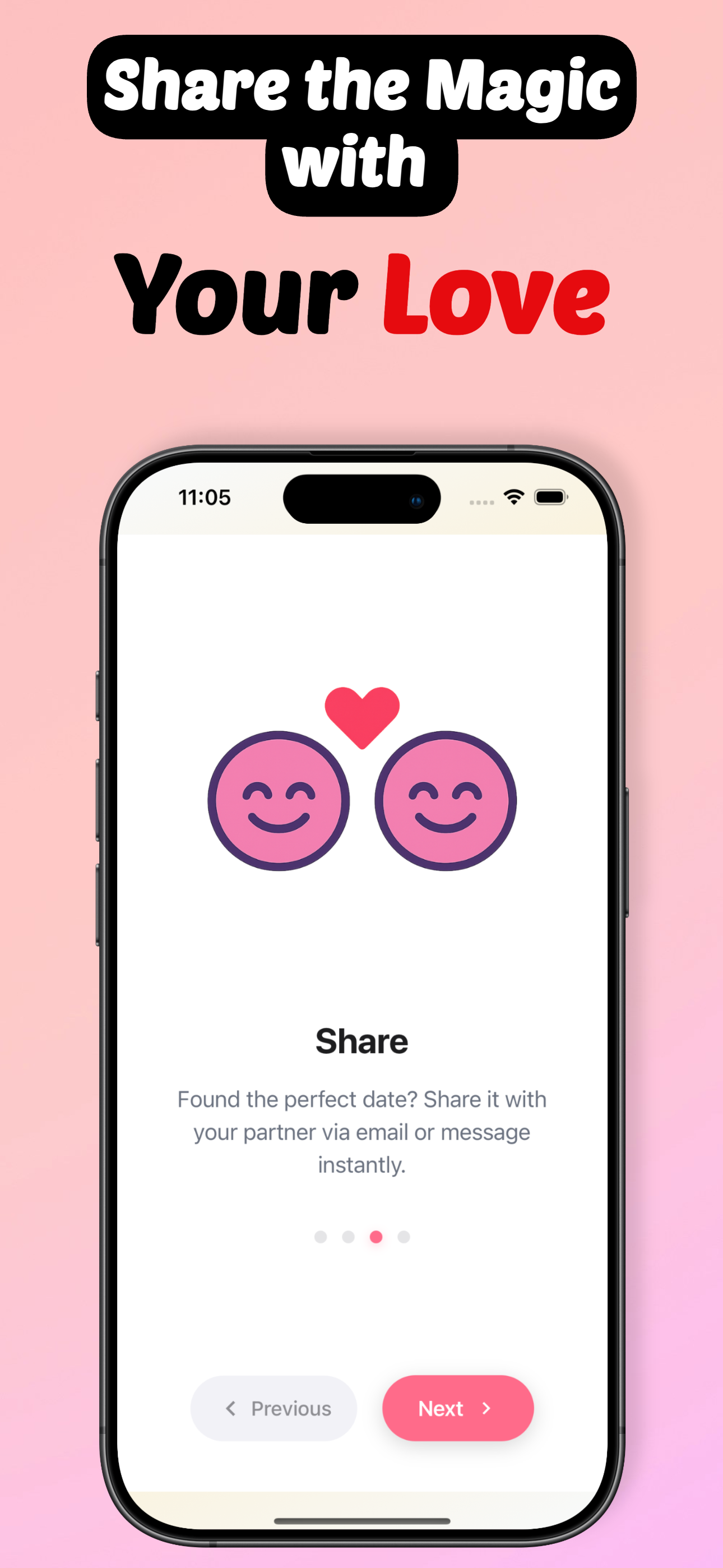 DateGenie App Screenshot 3 - Share Ideas